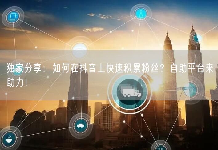 独家分享：如何在抖音上快速积累粉丝？自助平台来助力！